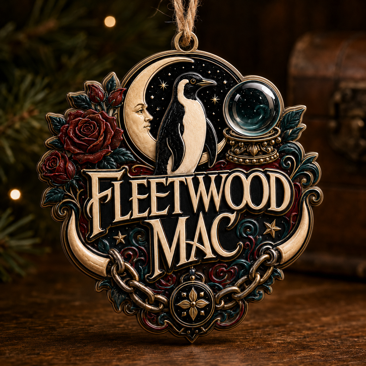 Fleetwood Mac High-Definition 3D Print Ornament – Vintage Bohemian Rock Gift for Fans