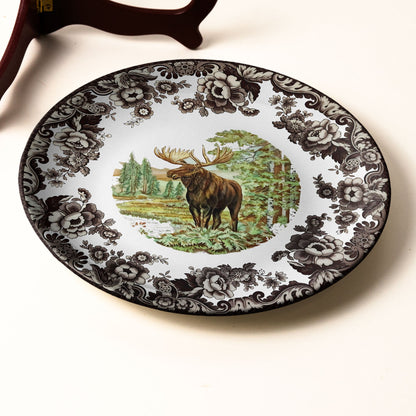 Moose in Forest Decorative Plate