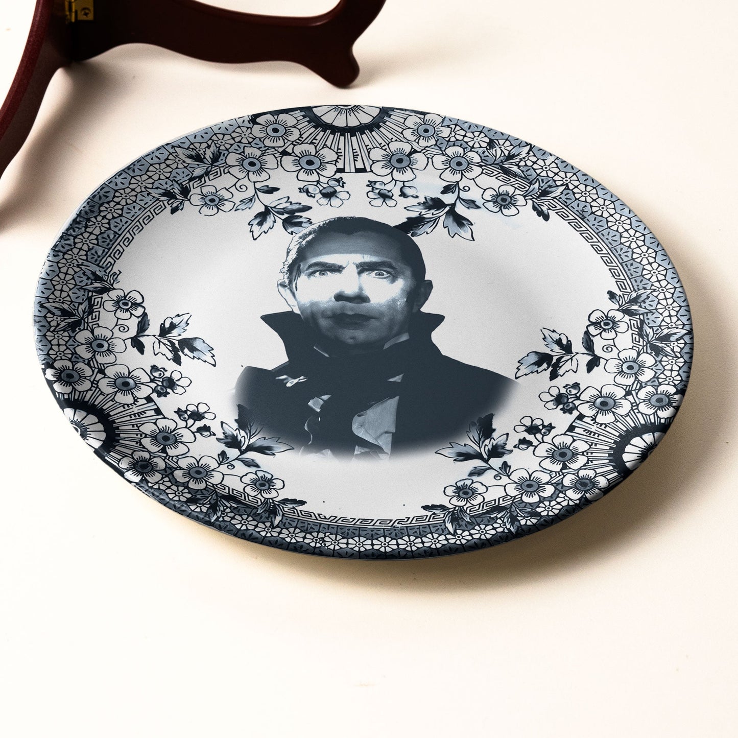 Vintage Horror Ceramic Plate – Count Dracula