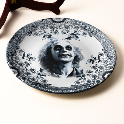 Gothic Horror Beetlejuice Decorative Ceramic Plate