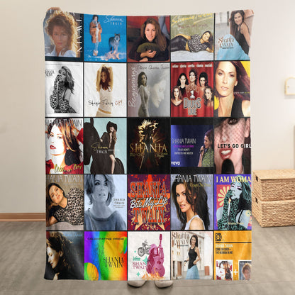 Shania Twain Sherpa Blanket – A Country-Pop Icon Tribute for True Fans