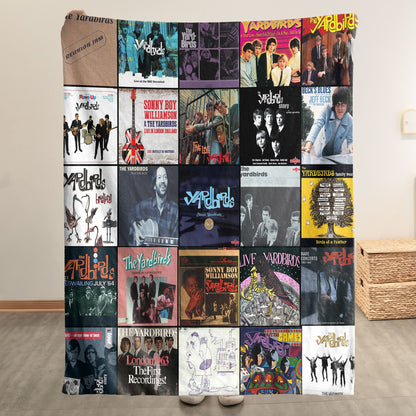 The Yardbirds Sherpa Blanket – A Legendary Blues-Rock Album Collage for True Fans