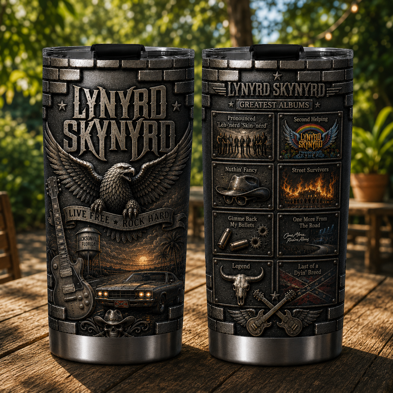 Lynyrd Skynyrd 3D Printed Tumbler - Double Wall Vacuum Insulated Tumbler