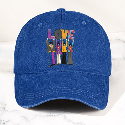 The Beatles Denim Dad Cap – LOVE Album Inspired Design (With BOX)