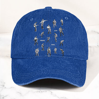 Talking Heads Stop Making Sense Dance Denim Cap – Retro Music Fan Concert Cap Gift For Dad Father's Day (With Box)
