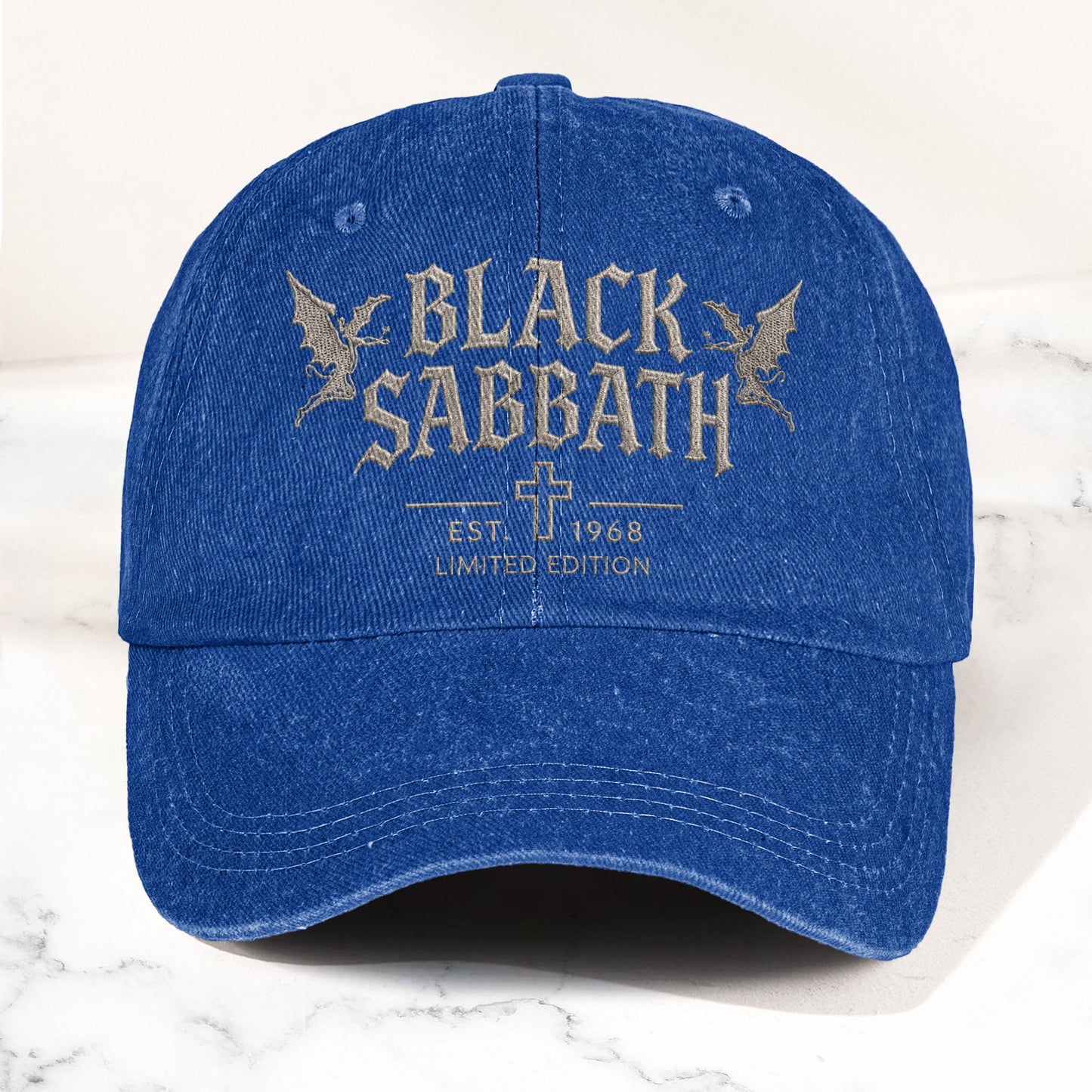 Black Sabbath 1968 Est Denim Cap – Vintage Dad Cap Gift For Dad (With Box)