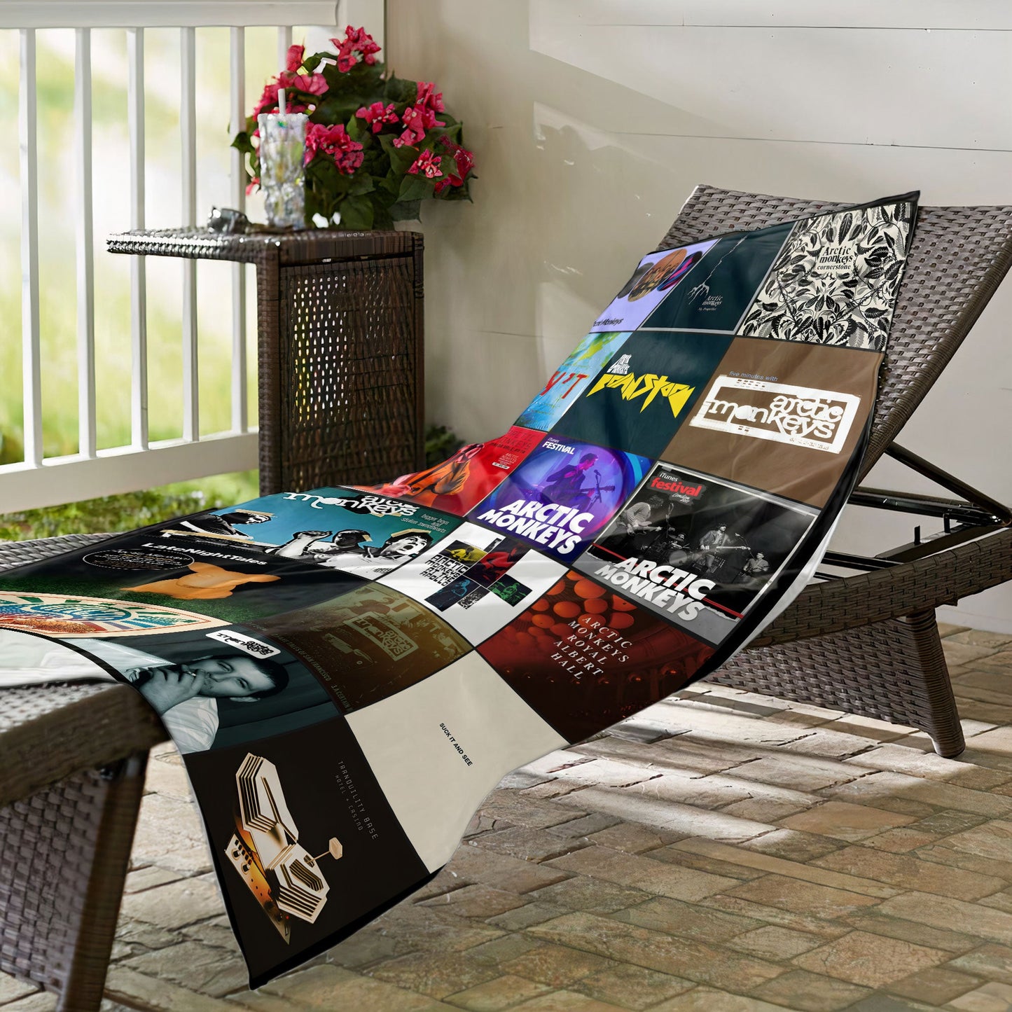 Arctic Monkeys Beach Towel – Album Cover Collage Classic Rock Towel