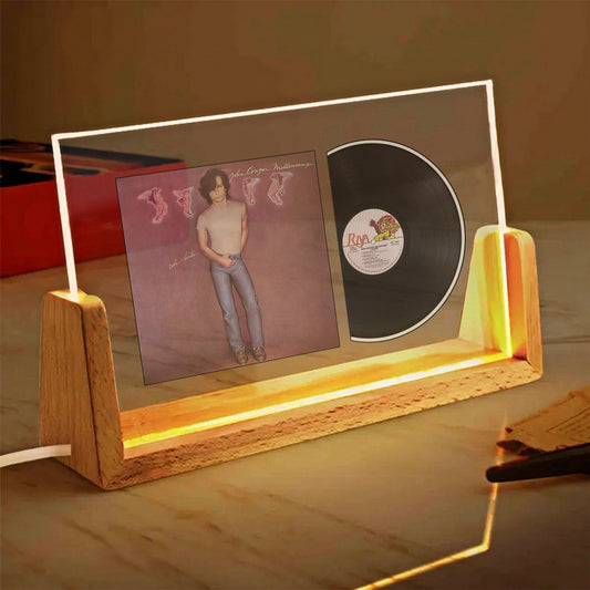 John Cougar Mellencamp Nothin’ Matters and What If It Did Acrylic Light – Classic Rock Vinyl LED Display