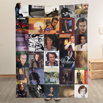 Neil Diamond Sherpa Blanket – A Cozy Tribute to a Musical Icon