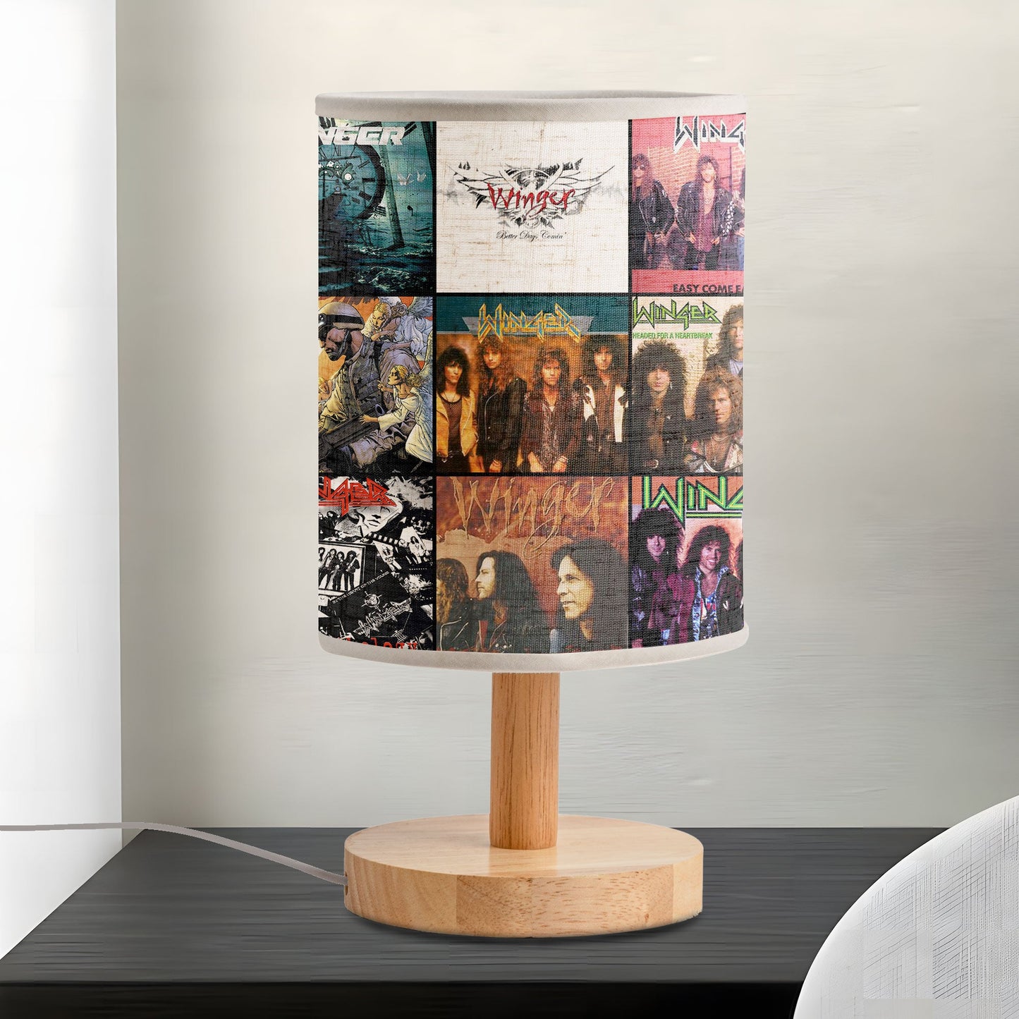 ? Winger Album Art Lamp – Rock Fire & Electric Passion