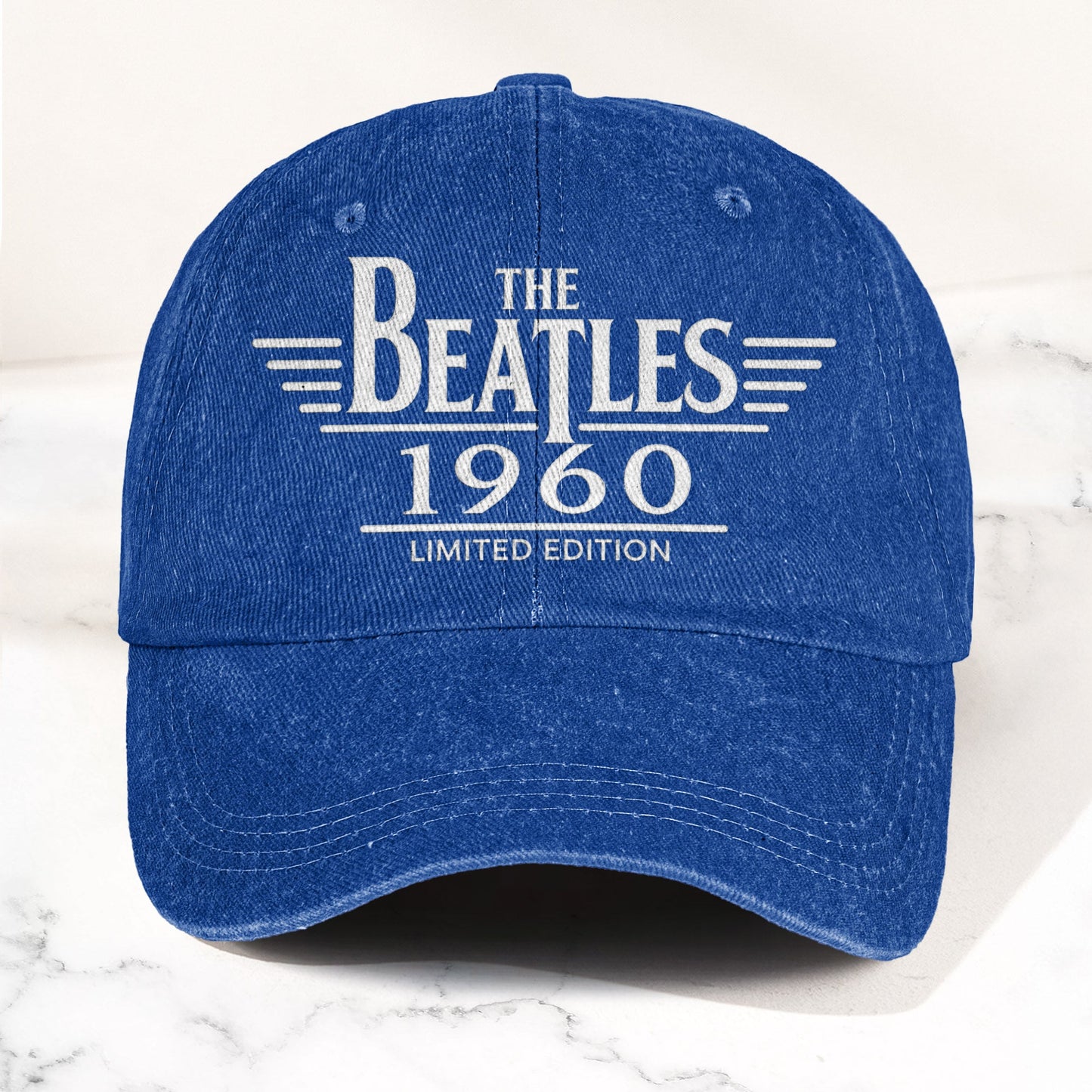 The Beatles Band Logo 1960 Denim Cap – Vintage Dad Cap Gift For Dad (With Box)
