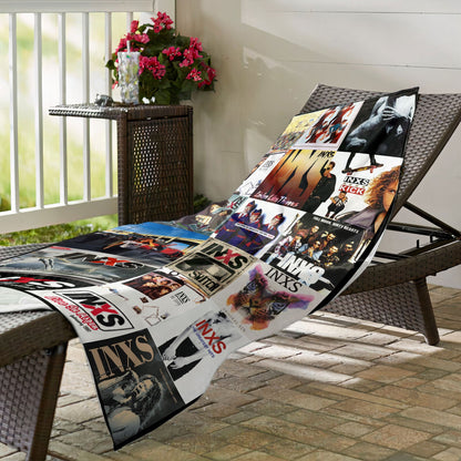 INXS Beach Towel – Album Cover Collage Classic Rock Towel