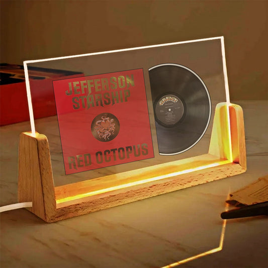 Jefferson Starship Red Octopus Iconic Album Acrylic Light – Classic Rock Vinyl LED Display