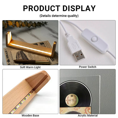Kansas Point of Know Return Album Cover Acrylic Light Display