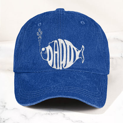 Phish Daddy Fish Logo Denim Cap – Retro Music Fan Concert Cap Gift For Dad Father's Day (With Box)