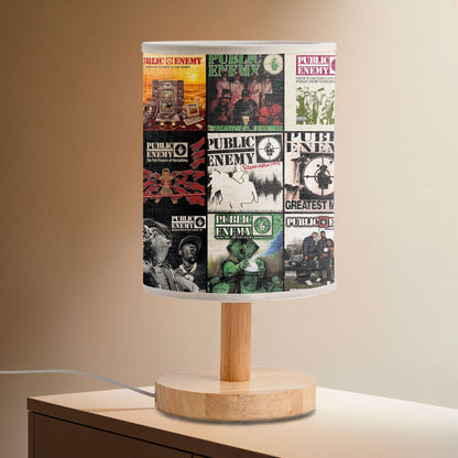 Public Enemy Albums Fabric Lamp – Hip-Hop Revolution Glow
