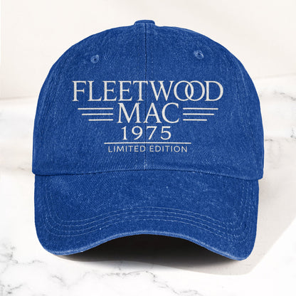 Fleetwood Mac Band Logo Est 1975 Denim Cap – Vintage Dad Cap Gift For Dad (With Box)