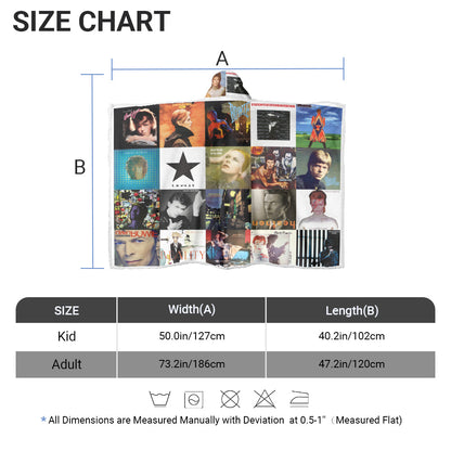 David Bowie Wearable Hooded Blanket – The Starman Comfort Edition