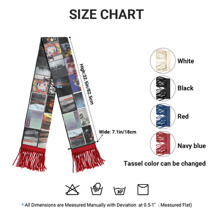 Dave Matthews Band Album Collage Scarf – Artistic Music Fan Gift