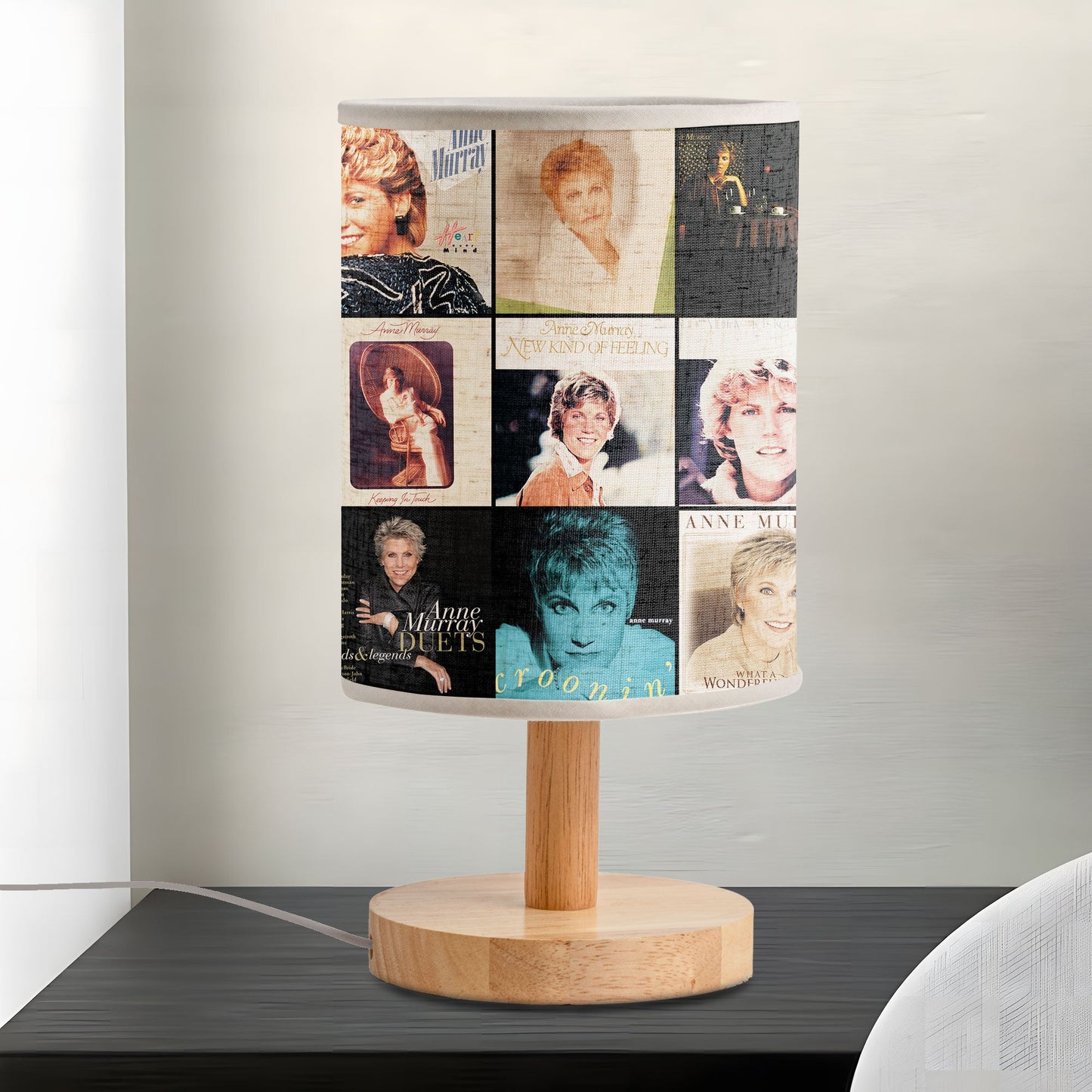 ?? Anne Murray Album Art Lamp – Gentle Light & Golden Melodies