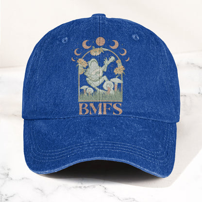 Billy Strings BMFS Frog Mandolin Sunflowers Moon Phase Vintage Graphic Denim Cap – Retro Vintage Dad Cap Gift For Dad (With Box)