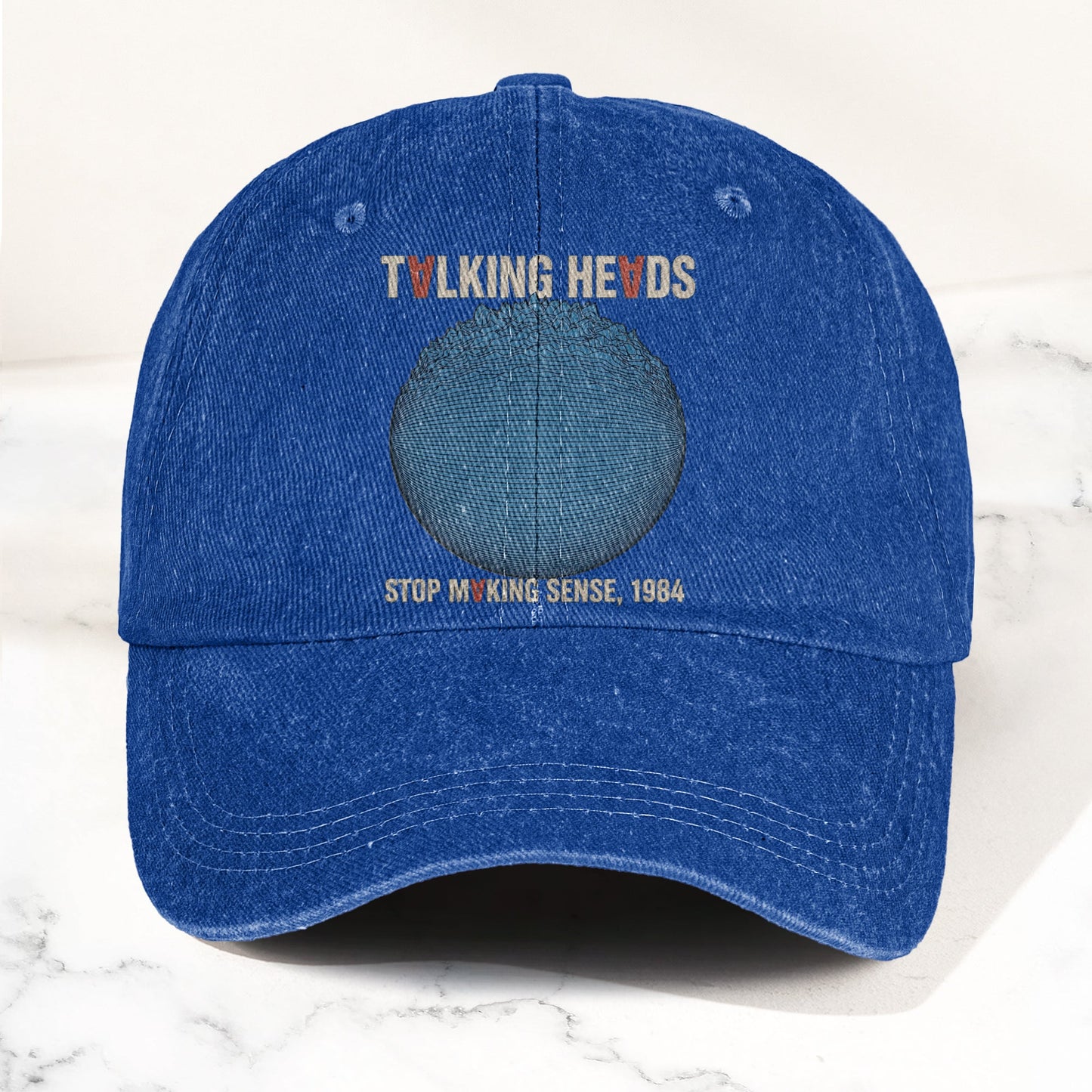 Talking Heads Stop Making Sense 1984 Graphic Denim Cap – Retro Rock Music Fan Cap (With Box)