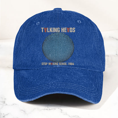 Talking Heads Stop Making Sense 1984 Graphic Denim Cap – Retro Rock Music Fan Cap (With Box)