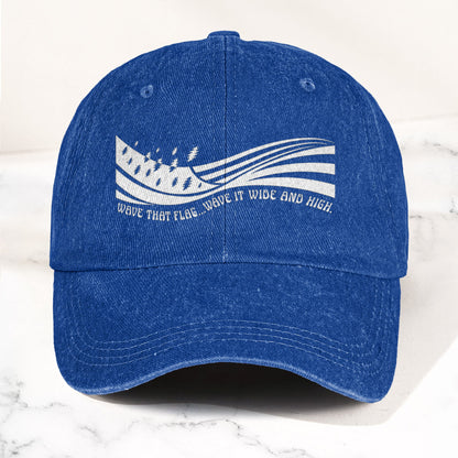 Grateful Dead Wave That Flag US Blues Denim Cap – Retro Vintage Dad Cap Gift For Dad (With Box)