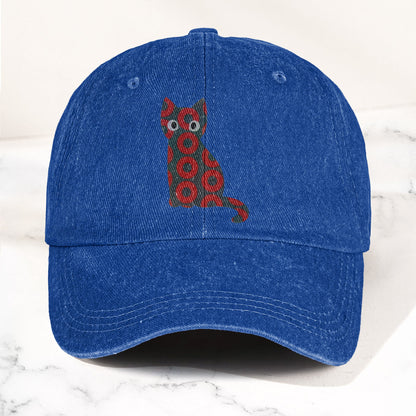 5-PACK Holographic Phish Cat Denim Cap – Retro Music Fan Merch Cap Gift For Dad (With Box)