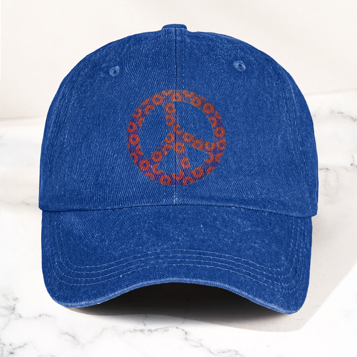 Phish Donut Peace Sign Denim Cap – Retro Music Phish Cap Gift For Dad (With Box)