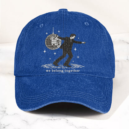 Harry Styles Dancing Under Disco Ball We Belong Together Denim Cap – Retro Vintage Dad Cap Gift For Dad (With Box)