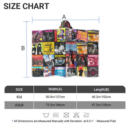 Ramones Wearable Hooded Blanket – Punk Rock Warmth & Attitude