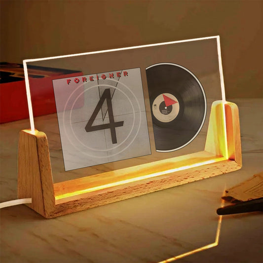 Foreigner 4 Iconic Album Acrylic Light – Classic Rock Vinyl LED Display