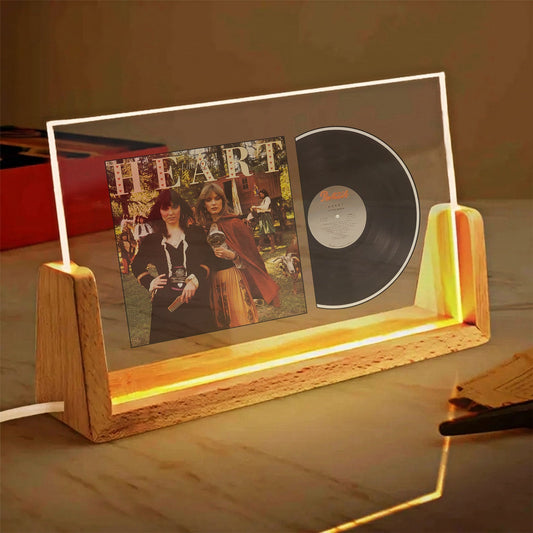 Heart Little Queen Iconic Album Acrylic Light – Classic Rock Vinyl LED Display