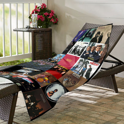 Bee Gees Beach Towel – Album Cover Collage Classic Rock Towel