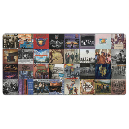 The Allman Brothers Band Album Collage Print Desk Mat – Non-slip Office Gift Keyboard Pad Birthday Gift For Music Lovers