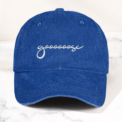 Goose Band Denim Cap – Retro Music Fan Merch Cap Gift For Dad (With Box)