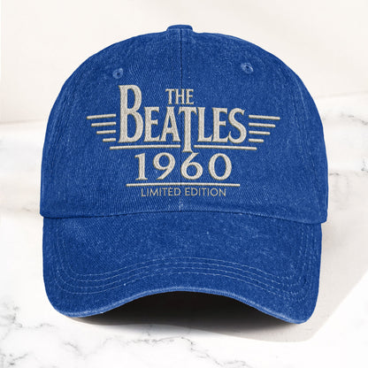 The Beatles 1960 Denim Cap – Vintage Dad Cap Gift For Dad (With Box)
