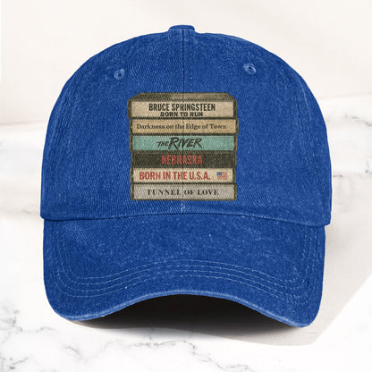 Bruce Springsteen Iconic Cassette Tape Denim Cap – Retro Rock Music Fan Cap (With Box)