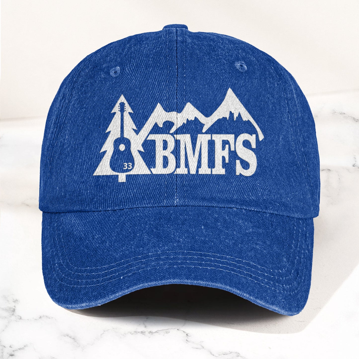 Billy Strings BMFS Acoustic Guitar Mountain Nature Music Merch Denim Cap – Retro Vintage Dad Cap Gift For Dad (With Box)