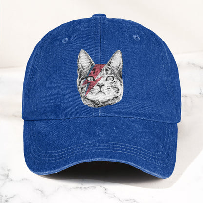 Kitty Stardust Denim Cap – David Bowie Inspired Merch Dad Hat (With Box)