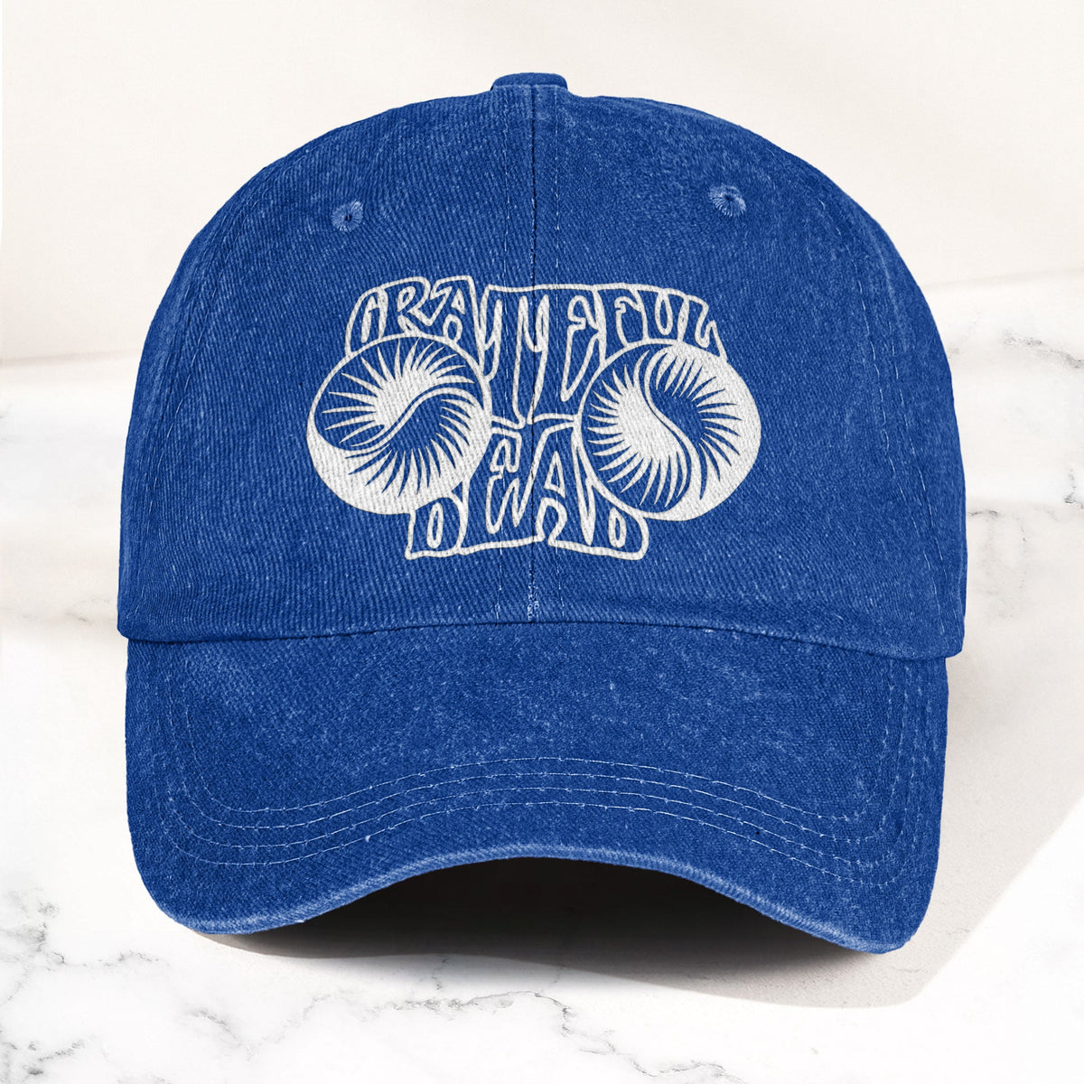 Grateful Dead Psychedelic Rock Music Merch Denim Cap – Retro Vintage Dad Cap Gift For Dad (With Box)