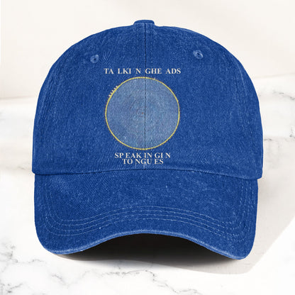 Talking Heads Speaking in Tongues Denim Cap – Retro Music Fan Concert Cap Gift For Dad Father's Day (With Box)