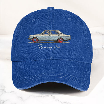 Phish Runaway Jim Car Parody Denim Cap – Retro Music Fan Concert Cap Gift For Dad (With Box)