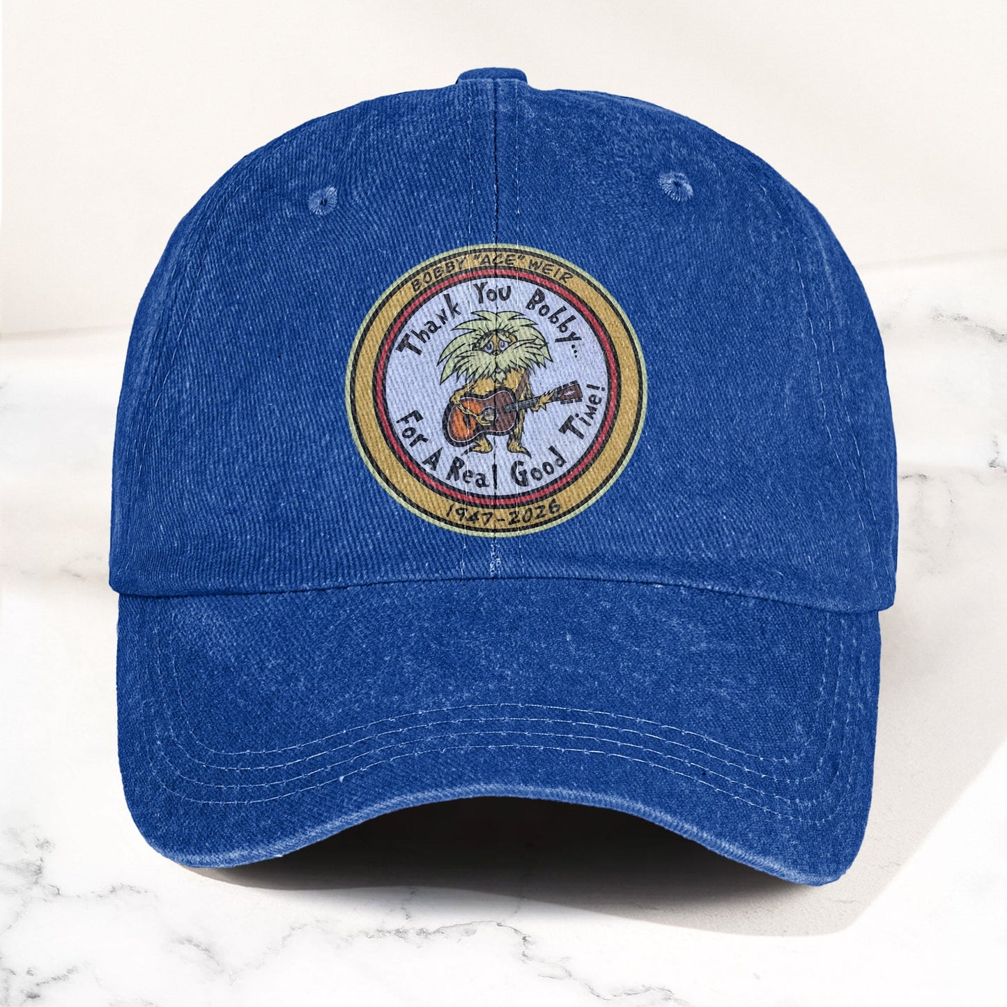 Bobby "Ace" Weir Denim Cap – Retro Bob Weir Tribute Merch Hat Gift For Dad (With Box)