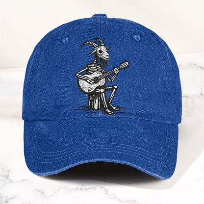 Billy Strings GoatSkeleton Guitarist Graphic Music Merch Denim Cap – Retro Vintage Dad Cap Gift For Dad (With Box)