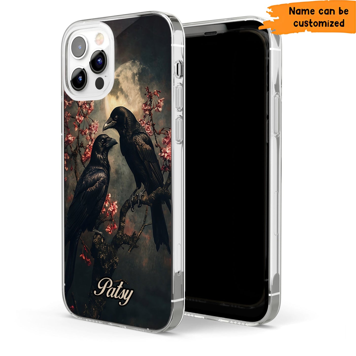 The Raven Lovers Phone Case – Gothic Moonlit Romance