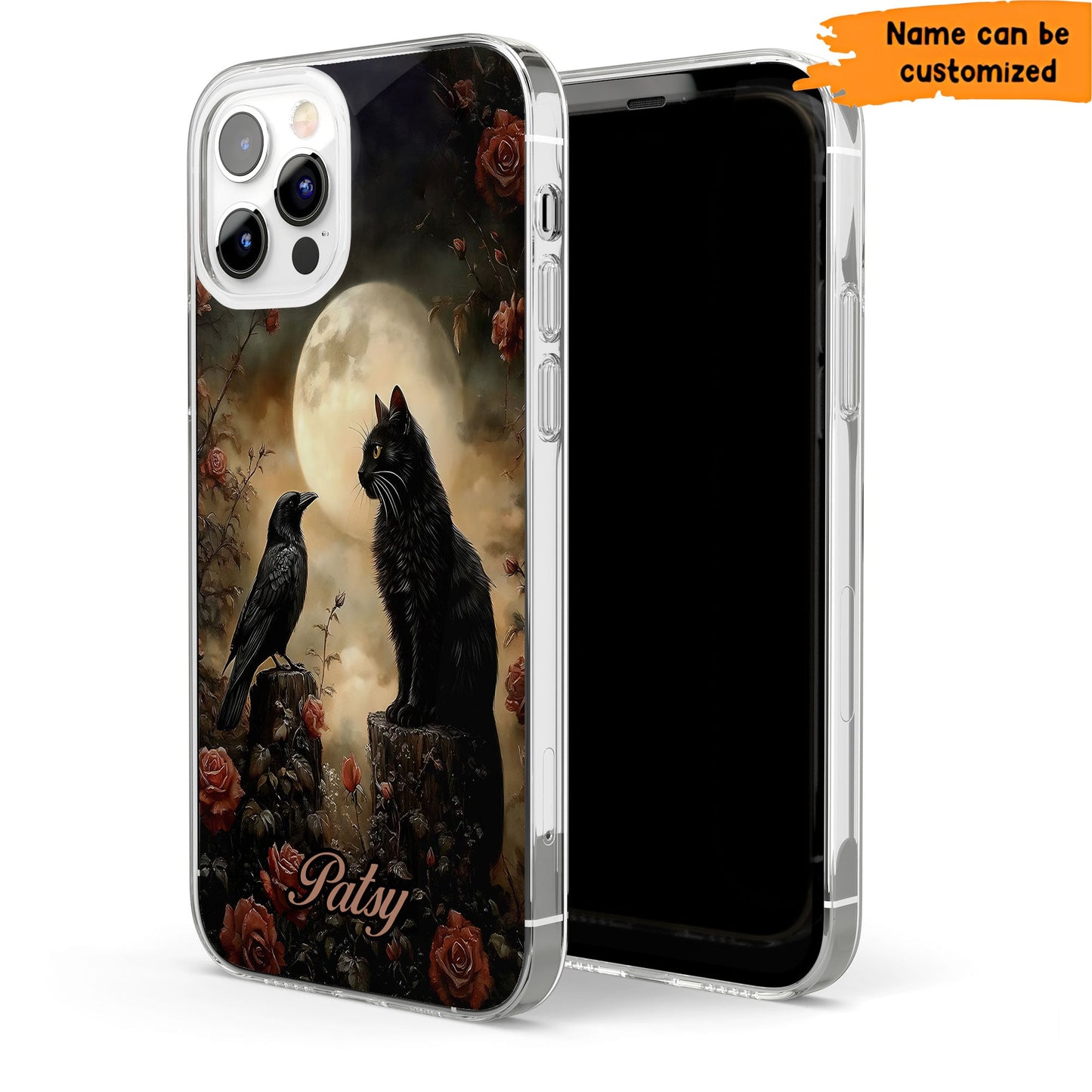 The Raven & The Black Cat Phone Case – Gothic Poe Aesthetic