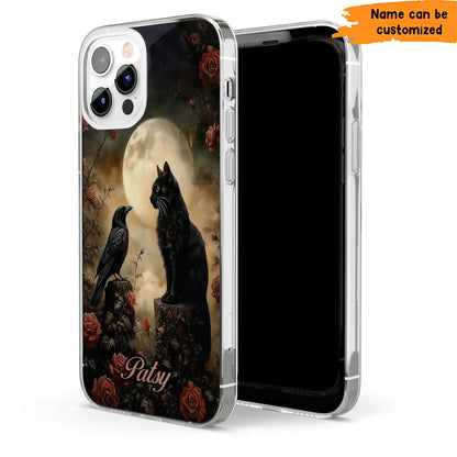 The Raven & The Black Cat Phone Case – Gothic Poe Aesthetic