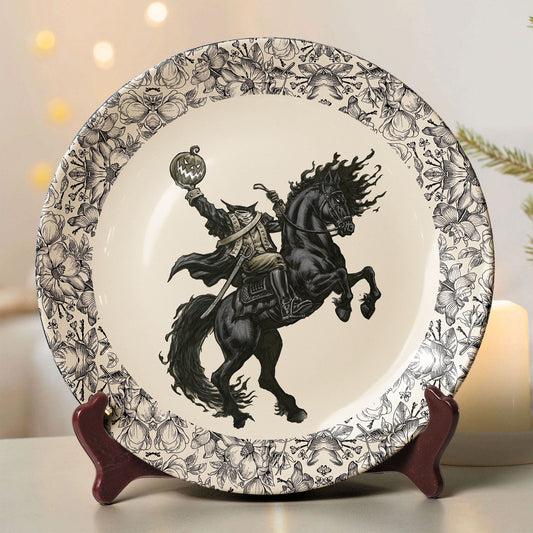 Headless Horseman Horror Ceramic Plate